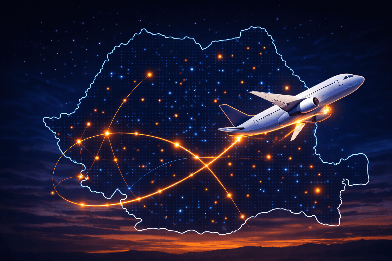 Traficul de pasageri: Aeroportul Brașov vs Sibiu